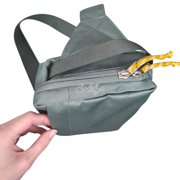 The North Face Field Bag Crossbody TNF Wreath Green Thyme Yellow RARE OG Style - Picture 8 of 13